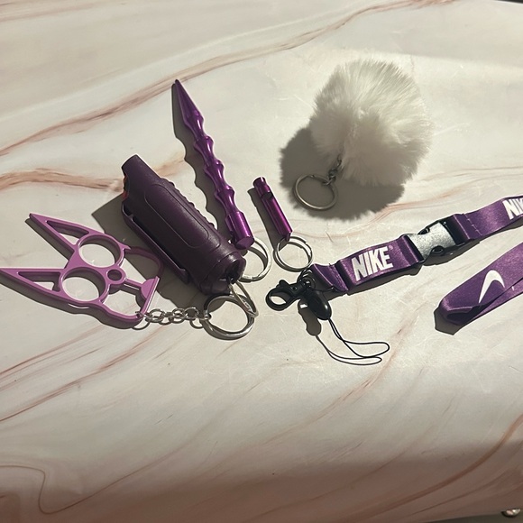 Nike Accessories - Nike Purple Safety Keychain Set